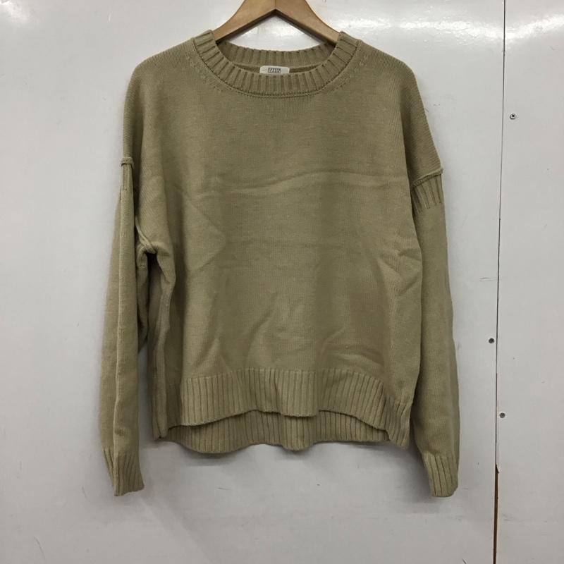 ローリーズファーム LOWRYS FARM ニット、セーター 長袖 FREE 無地 ベージュ / ベージュ / beige レディース USED 古着 中古 10158806