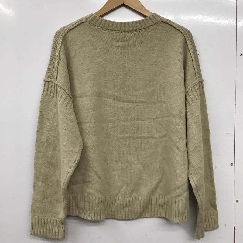 ローリーズファーム LOWRYS FARM ニット、セーター 長袖 FREE 無地 ベージュ / ベージュ / beige レディース USED 古着 中古 10158806