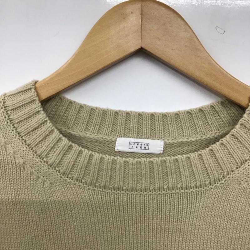 ローリーズファーム LOWRYS FARM ニット、セーター 長袖 FREE 無地 ベージュ / ベージュ / beige レディース USED 古着 中古 10158806