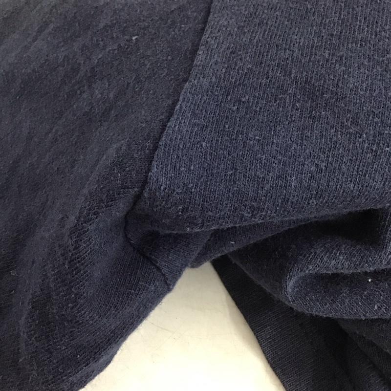 チャンピオン Champion Tシャツ 半袖 半袖カットソー プリントTシャツ クルーネックカットソー L ロゴ、文字 紺 / ネイビー / navy メンズ USED 古着 中古 10158808