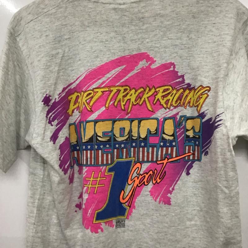 フルーツオブザルーム FRUIT OF THE LOOM Tシャツ 半袖 半袖カットソー プリントTシャツ クルーネックカットソー M プリント 灰 / グレー / gray メンズ USED 古着 中古 10158810