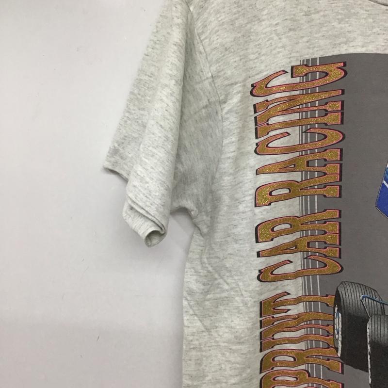 フルーツオブザルーム FRUIT OF THE LOOM Tシャツ 半袖 半袖カットソー プリントTシャツ クルーネックカットソー M プリント 灰 / グレー / gray メンズ USED 古着 中古 10158810