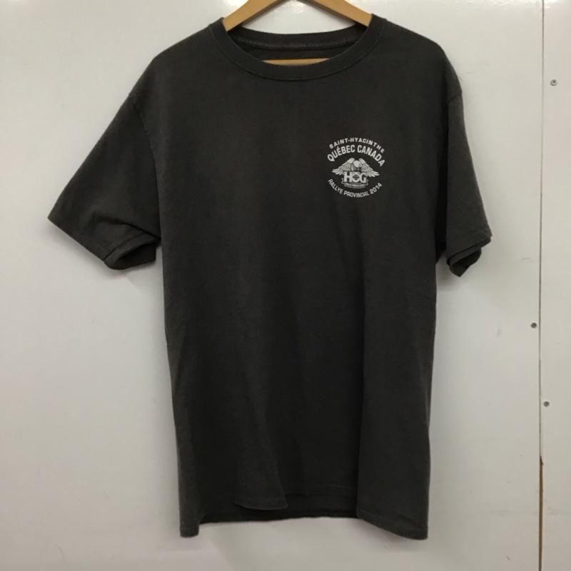 ハーレーダビッドソン Harley-Davidson Tシャツ 半袖 半袖カットソー プリントTシャツ クルーネックカットソー M プリント 灰 / グレー / gray メンズ USED 古着 中古 10158811