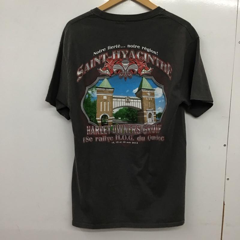 ハーレーダビッドソン Harley-Davidson Tシャツ 半袖 半袖カットソー プリントTシャツ クルーネックカットソー M プリント 灰 / グレー / gray メンズ USED 古着 中古 10158811