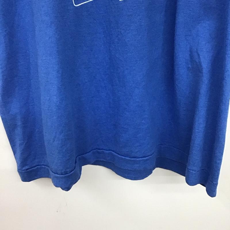 フルーツオブザルーム FRUIT OF THE LOOM Tシャツ 半袖 半袖カットソー プリントTシャツ クルーネックカットソー XL プリント 青 / ブルー / blue メンズ USED 古着 中古 10158812