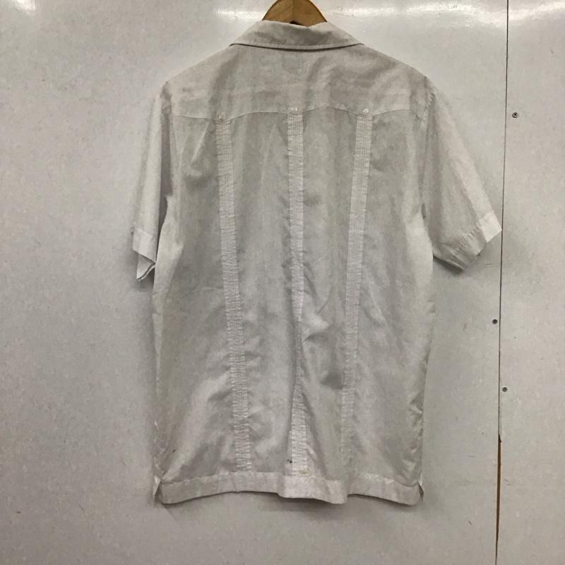 古着 USED シャツ、ブラウス 半袖 半袖シャツ 刺繍シャツ ポケットシャツ L 刺繍 白 / ホワイト / white メンズ USED 古着 中古 10158813