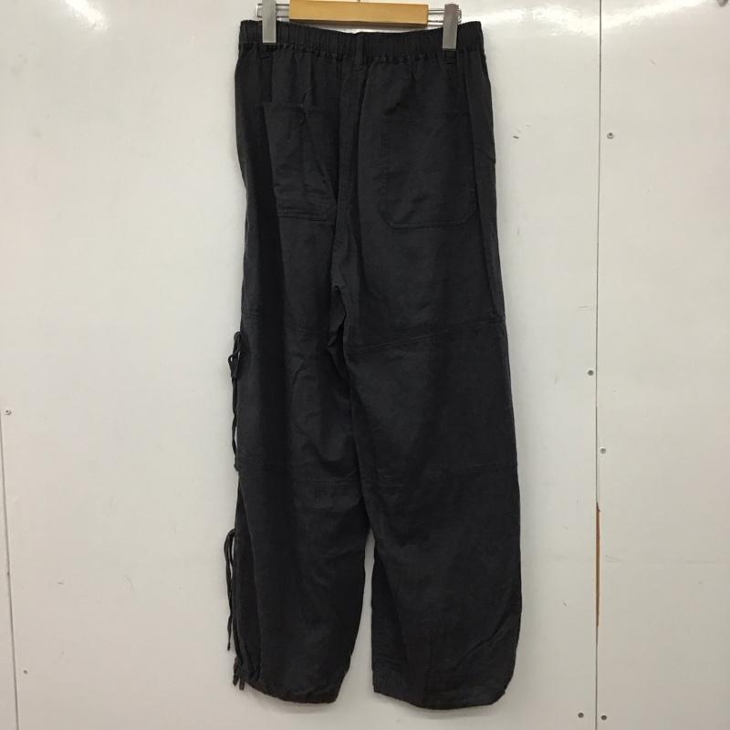ニコアンド niko and... パンツ ワークパンツ、ペインターパンツ NKN43507AD サイドリボンワイドパンツ FREE 無地 チャコールグレー / チャコールグレー / レディース USED 古着 中古 10158814