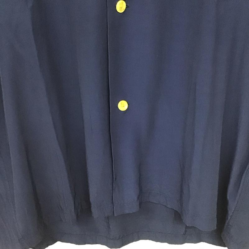 スタイルアイズ STYLE EYES シャツ、ブラウス 半袖 半袖シャツ 刺繍シャツ カラーシャツ M 刺繍 紺 / ネイビー / navy メンズ USED 古着 中古 10158815