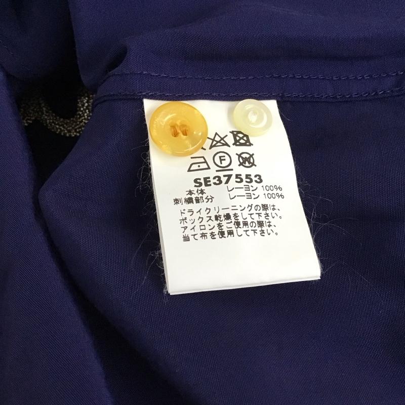 スタイルアイズ STYLE EYES シャツ、ブラウス 半袖 半袖シャツ 刺繍シャツ カラーシャツ M 刺繍 紺 / ネイビー / navy メンズ USED 古着 中古 10158815