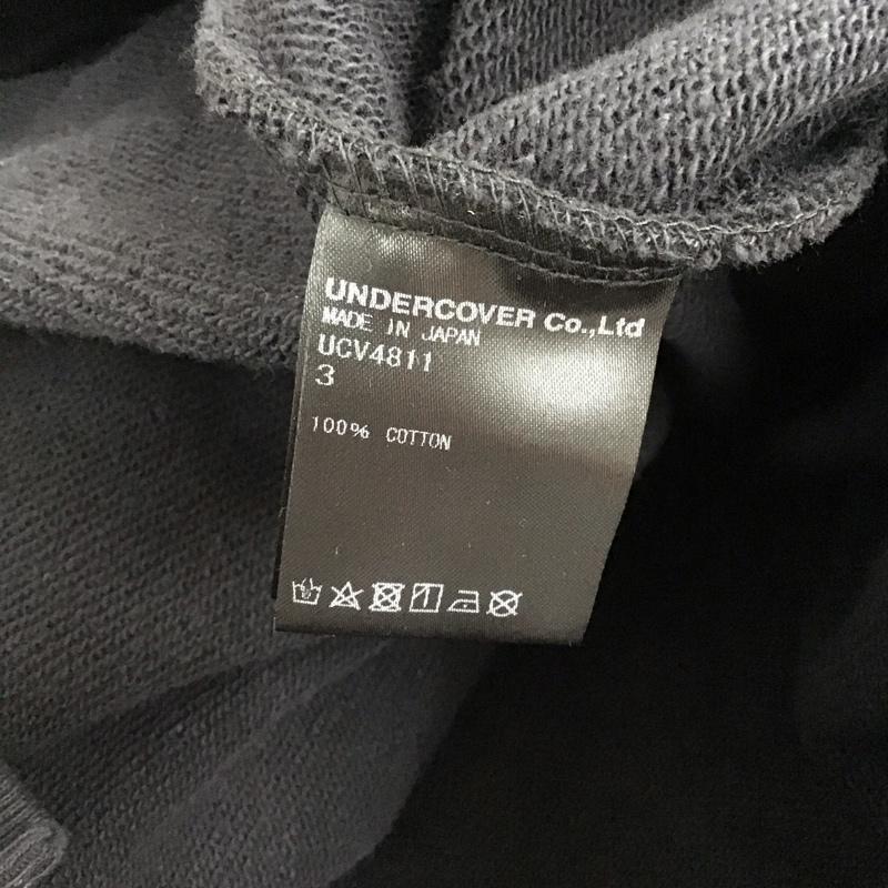 アンダーカバー UNDERCOVER パーカー 長袖 ucv4811 リフレクターBIGジップパーカー 3 ロゴ、文字 黒 / ブラック / black メンズ USED 古着 中古 10158817
