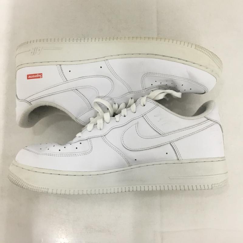 ナイキ NIKE スニーカー スニーカー CU9225-100 AIR FORCE 1 LOW SUPREME 30cm 30.0cm ロゴ、文字 白 / ホワイト / white メンズ USED 古着 中古 10158818