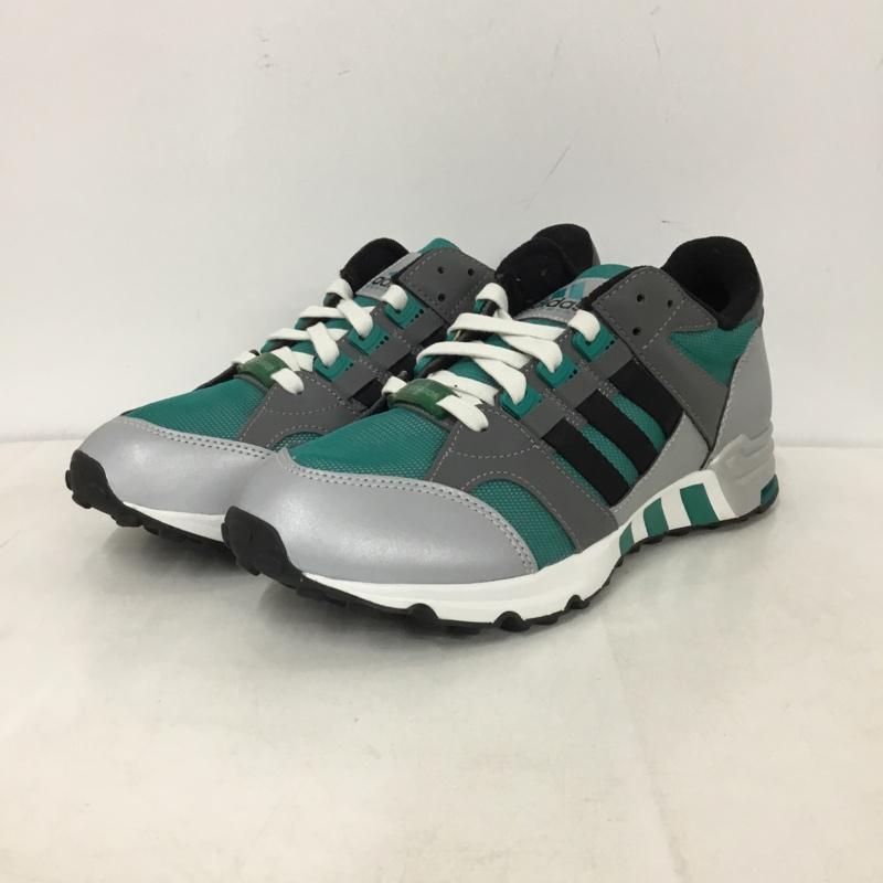 アディダス adidas スニーカー スニーカー IH0973 EQUIPMENT Cushion 93 26cm 26.0cm ロゴ、文字 黒 / ブラック / black X 灰 / グレー / gray X 緑 / グリーン / green メンズ USED 古着 中古 10158819