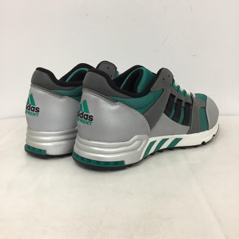 アディダス adidas スニーカー スニーカー IH0973 EQUIPMENT Cushion 93 26cm 26.0cm ロゴ、文字 黒 / ブラック / black X 灰 / グレー / gray X 緑 / グリーン / green メンズ USED 古着 中古 10158819