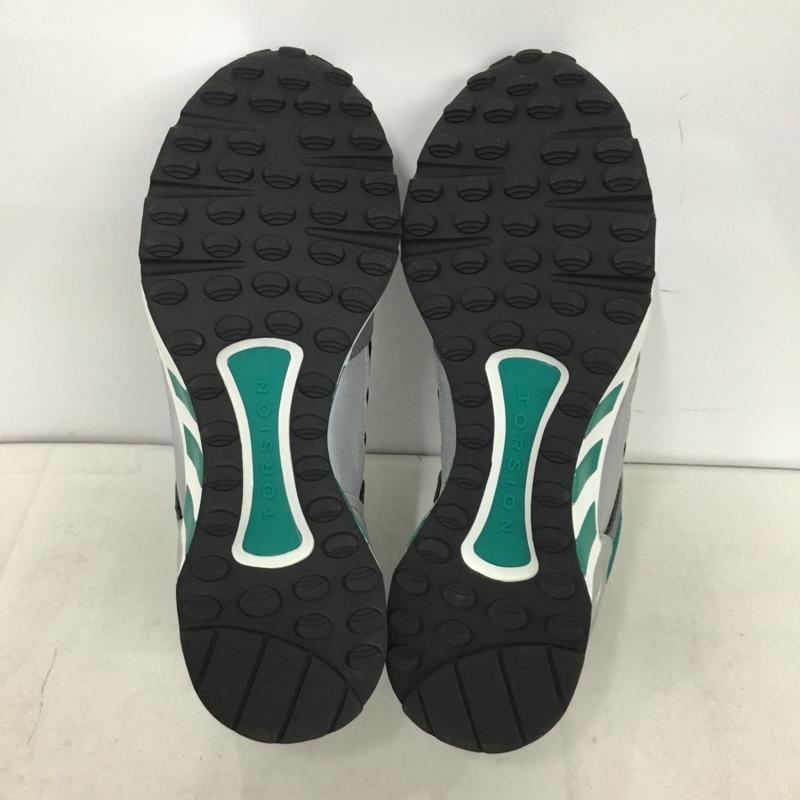 アディダス adidas スニーカー スニーカー IH0973 EQUIPMENT Cushion 93 26cm 26.0cm ロゴ、文字 黒 / ブラック / black X 灰 / グレー / gray X 緑 / グリーン / green メンズ USED 古着 中古 10158819