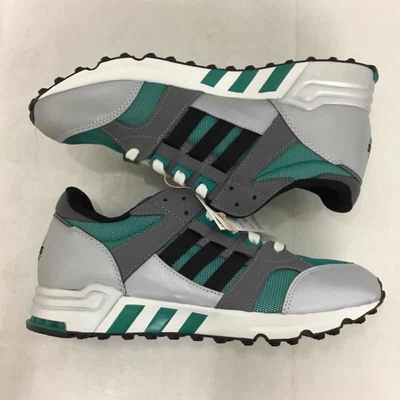 アディダス adidas スニーカー スニーカー IH0973 EQUIPMENT Cushion 93 26cm 26.0cm ロゴ、文字 黒 / ブラック / black X 灰 / グレー / gray X 緑 / グリーン / green メンズ USED 古着 中古 10158819