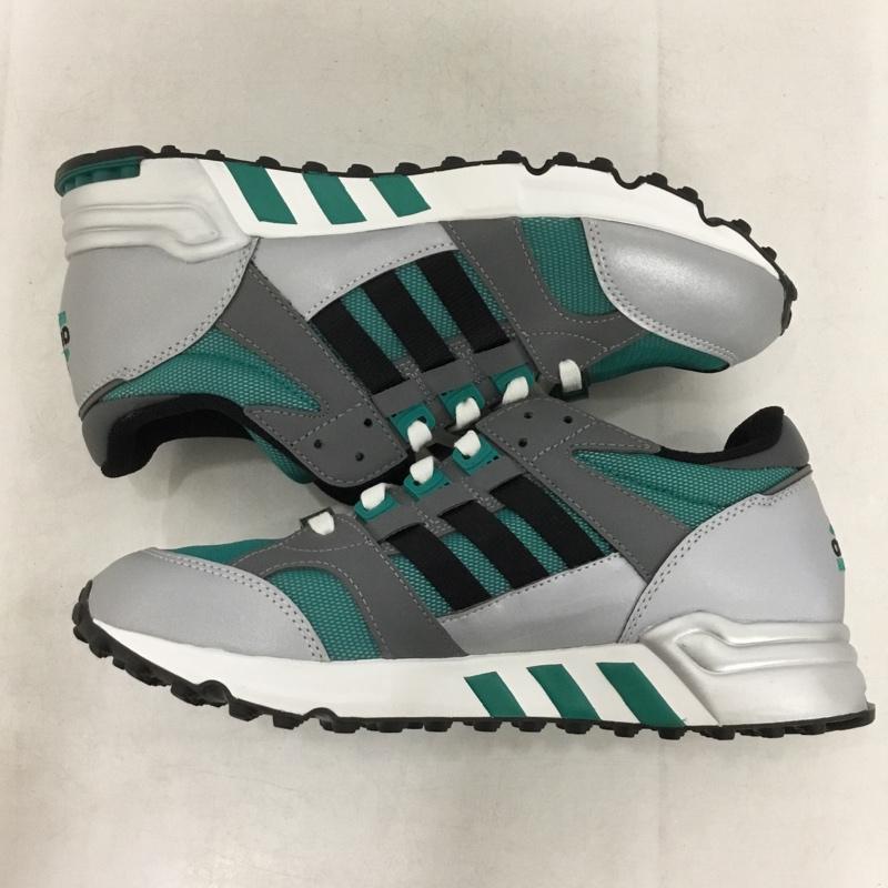 アディダス adidas スニーカー スニーカー IH0973 EQUIPMENT Cushion 93 26cm 26.0cm ロゴ、文字 黒 / ブラック / black X 灰 / グレー / gray X 緑 / グリーン / green メンズ USED 古着 中古 10158819