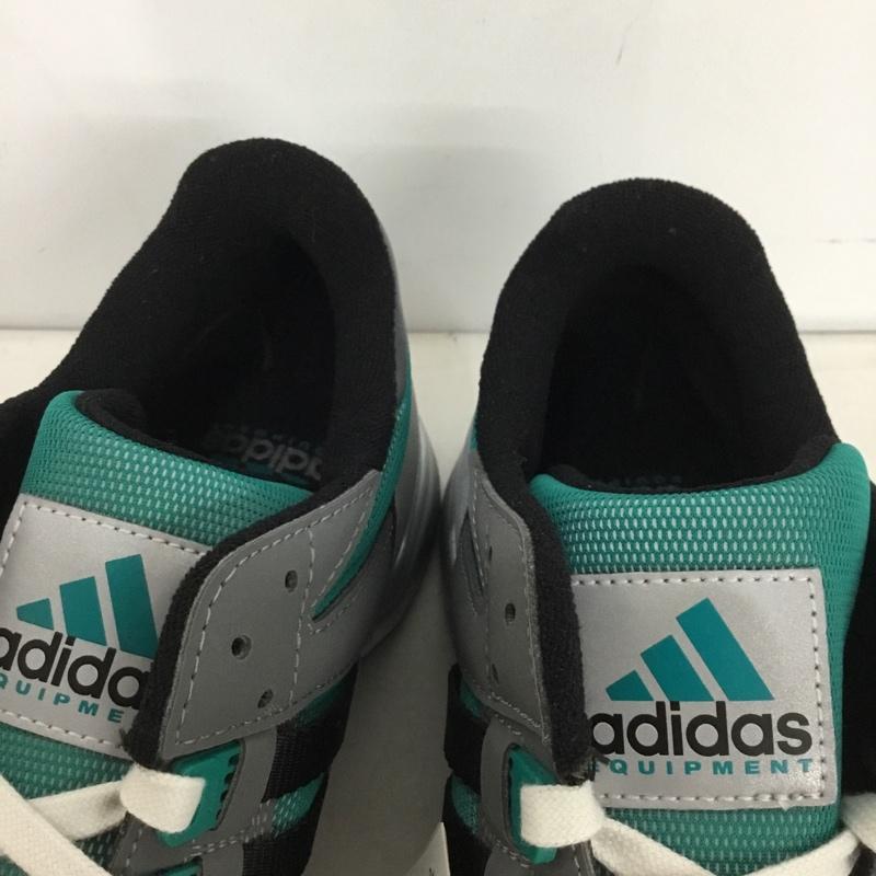 アディダス adidas スニーカー スニーカー IH0973 EQUIPMENT Cushion 93 26cm 26.0cm ロゴ、文字 黒 / ブラック / black X 灰 / グレー / gray X 緑 / グリーン / green メンズ USED 古着 中古 10158819