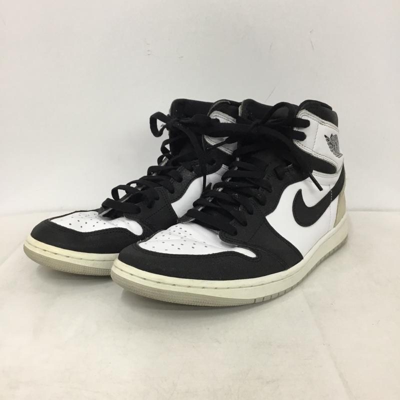 ナイキ NIKE スニーカー スニーカー 555088-108 AIR JORDAN 1 RETRO HIGH OG 29cm 29.0cm ロゴ、文字 白 / ホワイト / white X 黒 / ブラック / black X 灰 / グレー / gray メンズ USED 古着 中古 10158820