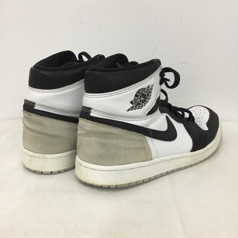 ナイキ NIKE スニーカー スニーカー 555088-108 AIR JORDAN 1 RETRO HIGH OG 29cm 29.0cm ロゴ、文字 白 / ホワイト / white X 黒 / ブラック / black X 灰 / グレー / gray メンズ USED 古着 中古 10158820