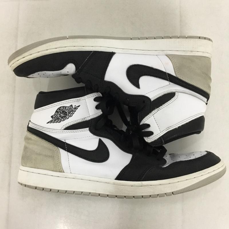 ナイキ NIKE スニーカー スニーカー 555088-108 AIR JORDAN 1 RETRO HIGH OG 29cm 29.0cm ロゴ、文字 白 / ホワイト / white X 黒 / ブラック / black X 灰 / グレー / gray メンズ USED 古着 中古 10158820