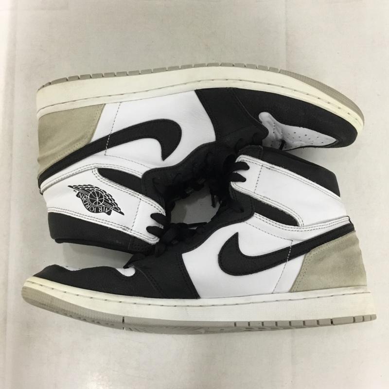 ナイキ NIKE スニーカー スニーカー 555088-108 AIR JORDAN 1 RETRO HIGH OG 29cm 29.0cm ロゴ、文字 白 / ホワイト / white X 黒 / ブラック / black X 灰 / グレー / gray メンズ USED 古着 中古 10158820