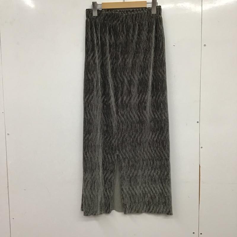 ローリーズファーム LOWRYS FARM スカート ロングスカート FREE 無地 灰 / グレー / gray レディース USED 古着 中古 10158823