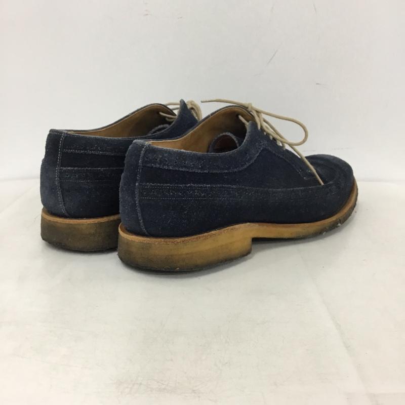 ポールスミス Paul Smith 革靴 革靴 ウィングチップ スエード 無地 紺 / ネイビー / navy メンズ USED 古着 中古 10158824
