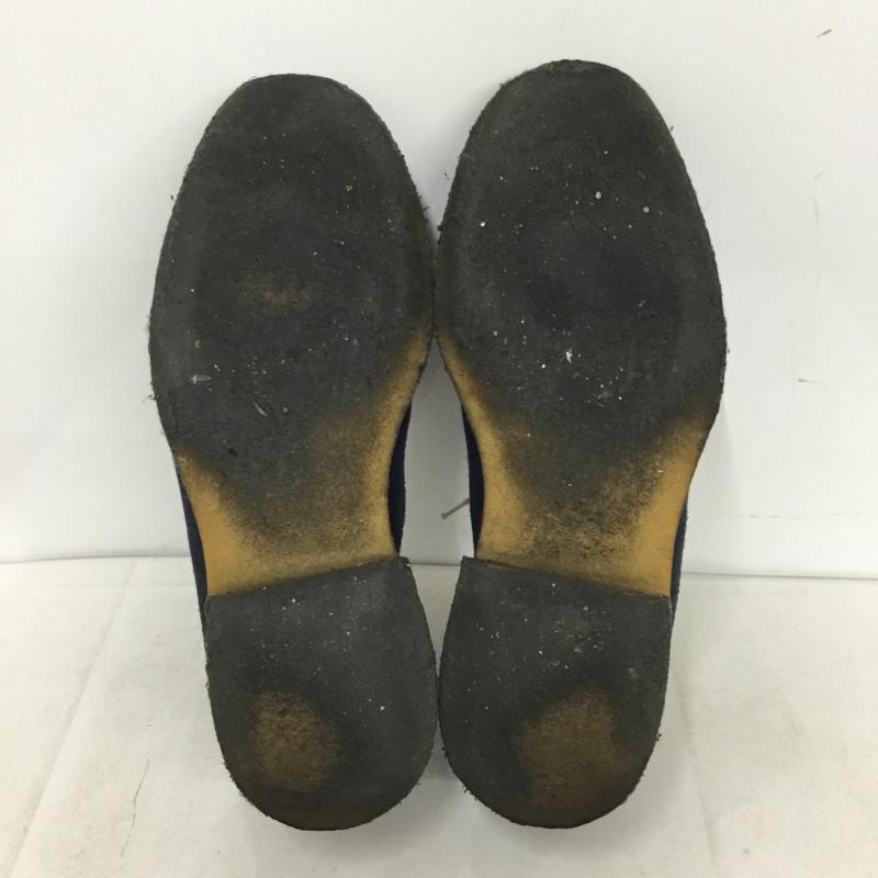 ポールスミス Paul Smith 革靴 革靴 ウィングチップ スエード 無地 紺 / ネイビー / navy メンズ USED 古着 中古 10158824