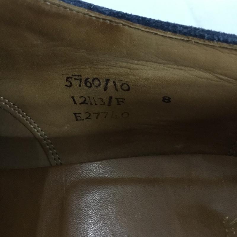 ポールスミス Paul Smith 革靴 革靴 ウィングチップ スエード 無地 紺 / ネイビー / navy メンズ USED 古着 中古 10158824