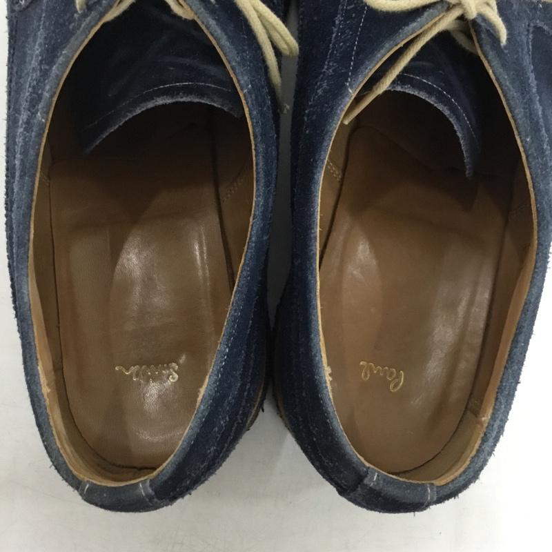 ポールスミス Paul Smith 革靴 革靴 ウィングチップ スエード 無地 紺 / ネイビー / navy メンズ USED 古着 中古 10158824