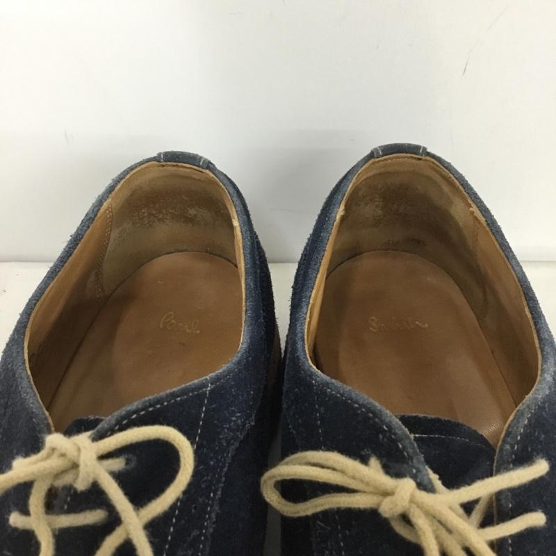 ポールスミス Paul Smith 革靴 革靴 ウィングチップ スエード 無地 紺 / ネイビー / navy メンズ USED 古着 中古 10158824