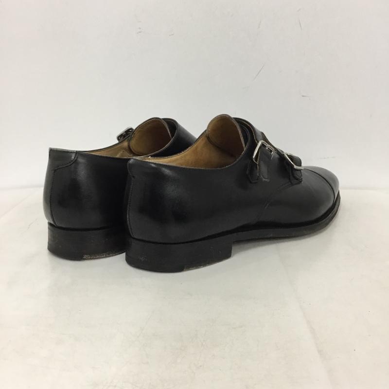 ポールスミス Paul Smith 革靴 革靴 CROCKETT&JONES モンクストラップ レザーシューズ 8E 無地 黒 / ブラック / black メンズ USED 古着 中古 10158826