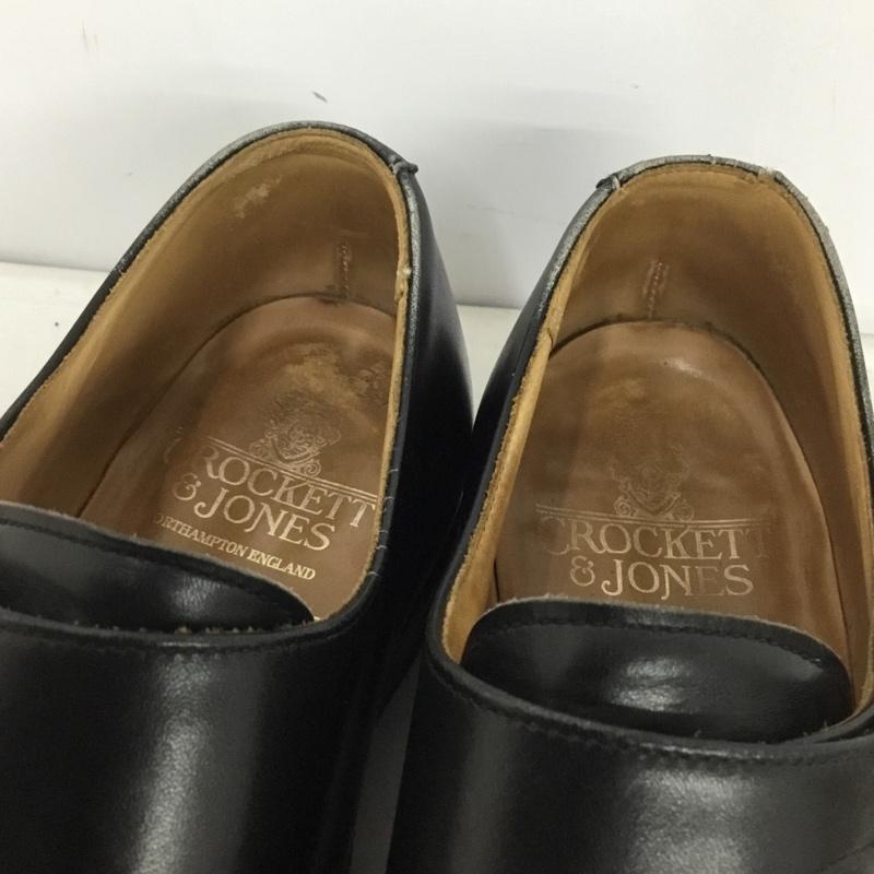 ポールスミス Paul Smith 革靴 革靴 CROCKETT&JONES モンクストラップ レザーシューズ 8E 無地 黒 / ブラック / black メンズ USED 古着 中古 10158826