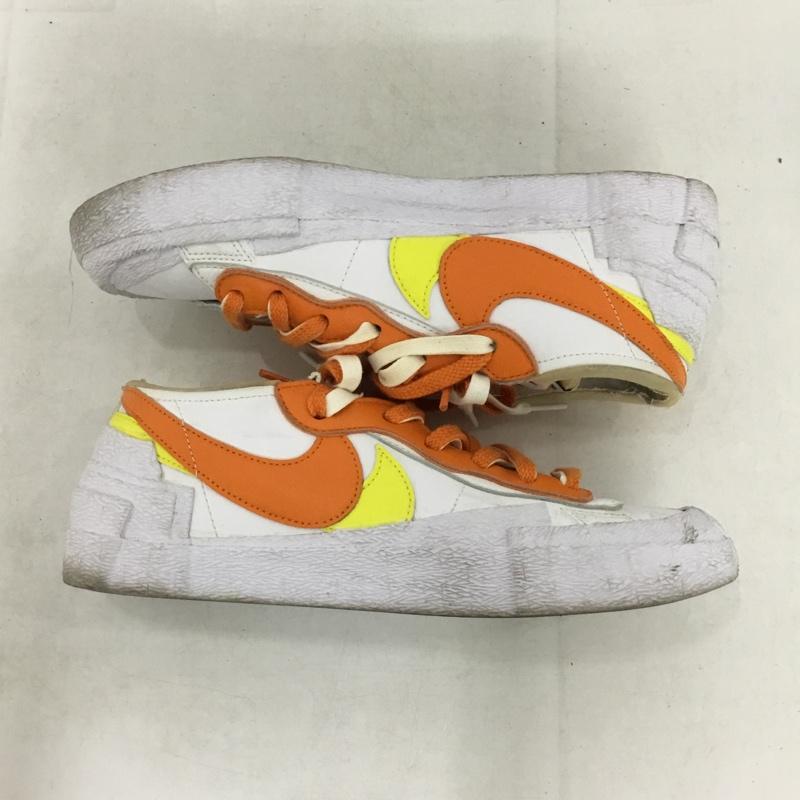ナイキ NIKE スニーカー スニーカー DD1877-100 BLAZER LOW SACAI 26cm 26.0cm ロゴ、文字 白 / ホワイト / white X 橙 / オレンジ / orange X 黄 / イエロー / yellow メンズ USED 古着 中古 10158830