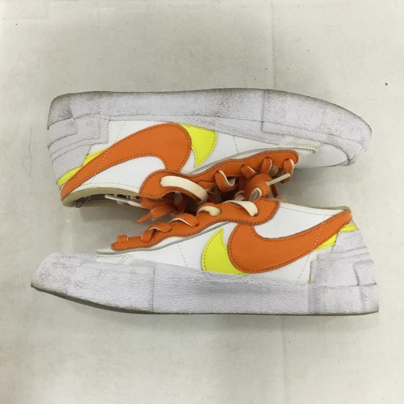 ナイキ NIKE スニーカー スニーカー DD1877-100 BLAZER LOW SACAI 26cm 26.0cm ロゴ、文字 白 / ホワイト / white X 橙 / オレンジ / orange X 黄 / イエロー / yellow メンズ USED 古着 中古 10158830