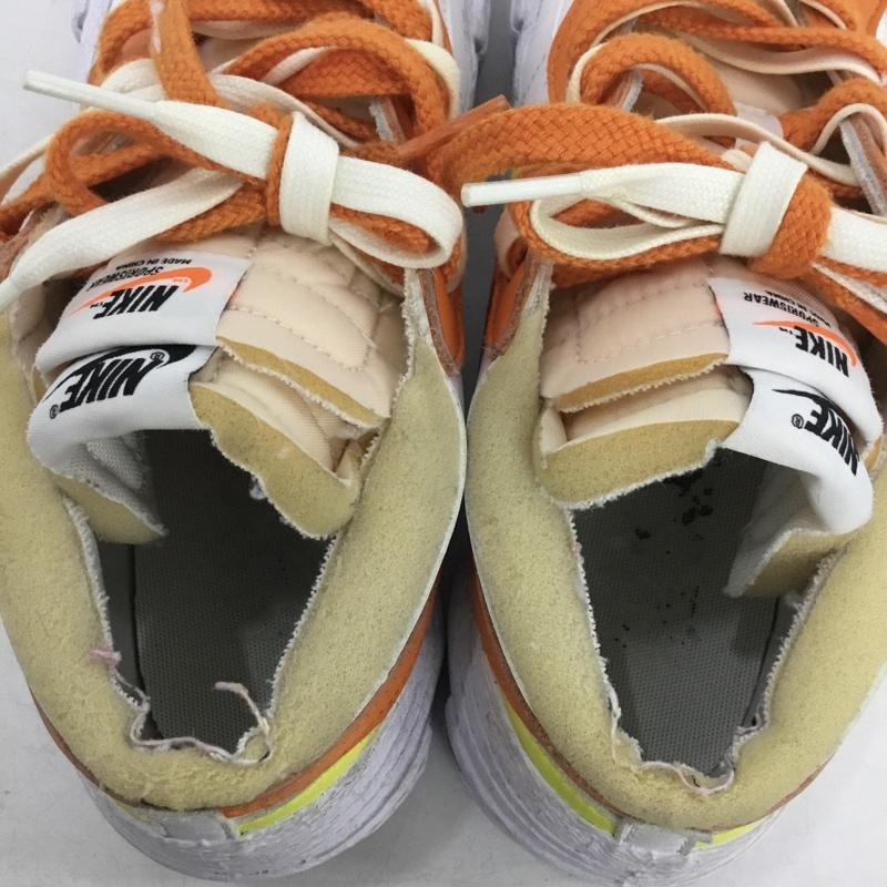 ナイキ NIKE スニーカー スニーカー DD1877-100 BLAZER LOW SACAI 26cm 26.0cm ロゴ、文字 白 / ホワイト / white X 橙 / オレンジ / orange X 黄 / イエロー / yellow メンズ USED 古着 中古 10158830