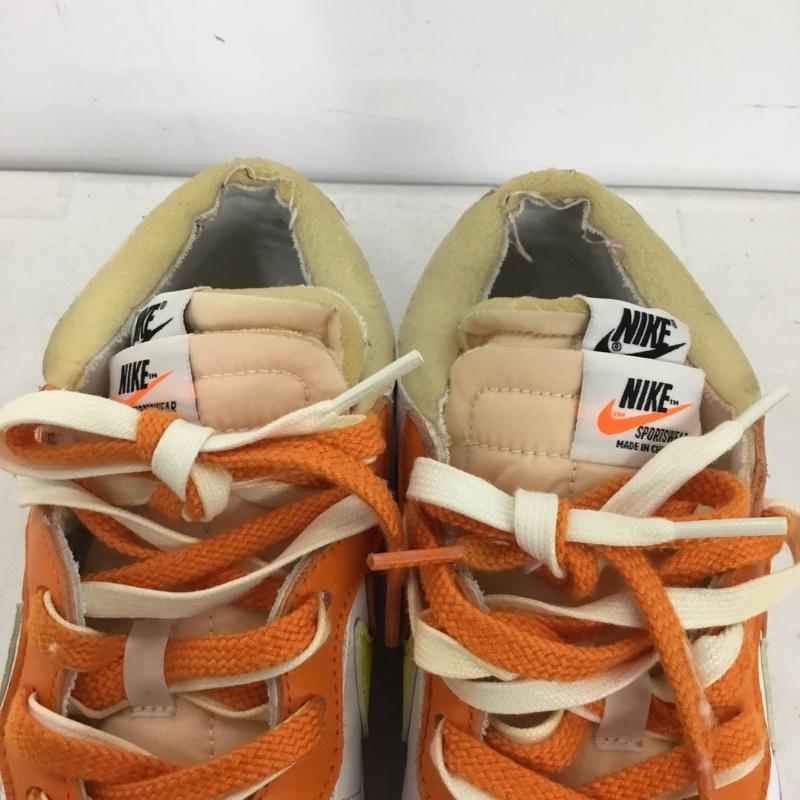 ナイキ NIKE スニーカー スニーカー DD1877-100 BLAZER LOW SACAI 26cm 26.0cm ロゴ、文字 白 / ホワイト / white X 橙 / オレンジ / orange X 黄 / イエロー / yellow メンズ USED 古着 中古 10158830