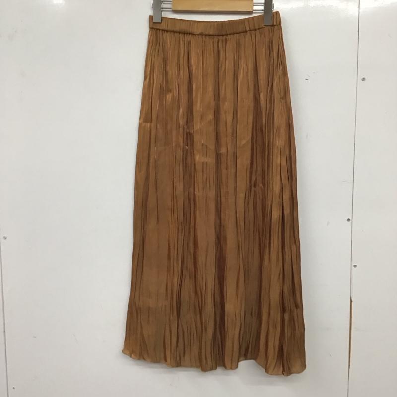ローリーズファーム LOWRYS FARM スカート ロングスカート FREE 無地 茶 / ブラウン / brown レディース USED 古着 中古 10158834