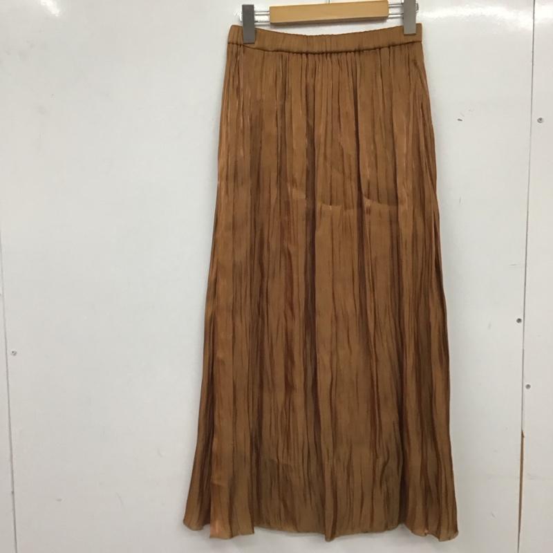ローリーズファーム LOWRYS FARM スカート ロングスカート FREE 無地 茶 / ブラウン / brown レディース USED 古着 中古 10158834