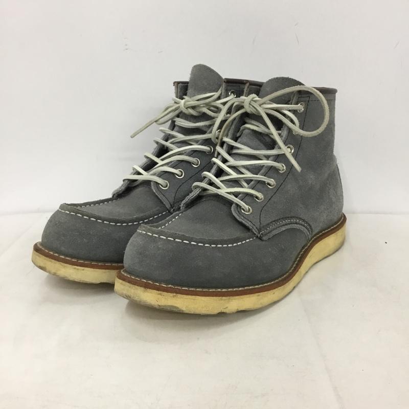 レッドウィング RED WING ブーツ ショートブーツ 8143 6インチ クラシックモック アイリッシュセッター 8.5E US：8.5 無地 灰 / グレー / gray メンズ USED 古着 中古 10158836