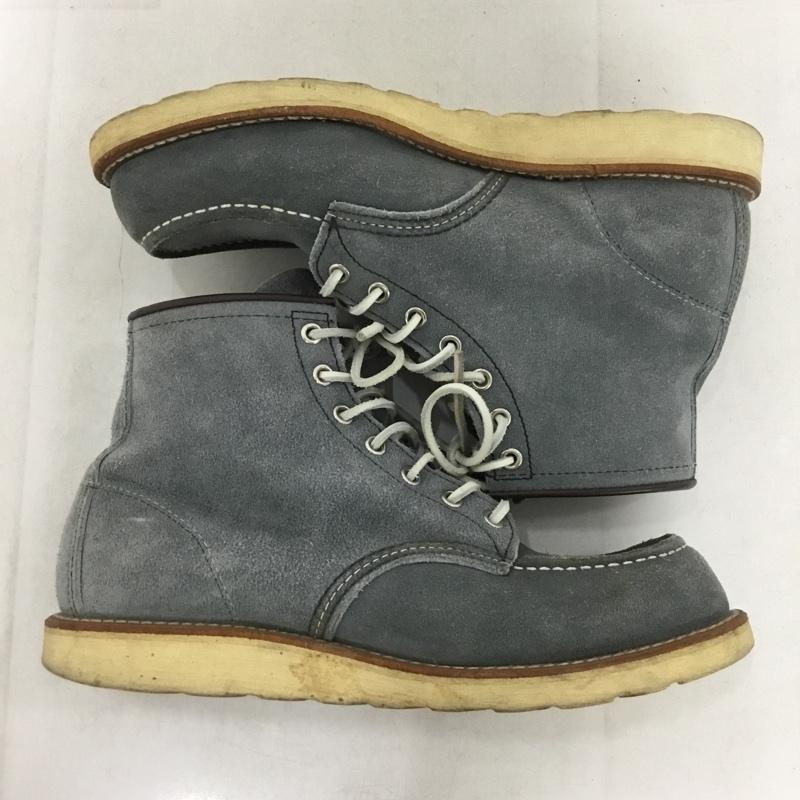 レッドウィング RED WING ブーツ ショートブーツ 8143 6インチ クラシックモック アイリッシュセッター 8.5E US：8.5 無地 灰 / グレー / gray メンズ USED 古着 中古 10158836