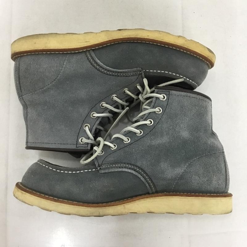 レッドウィング RED WING ブーツ ショートブーツ 8143 6インチ クラシックモック アイリッシュセッター 8.5E US：8.5 無地 灰 / グレー / gray メンズ USED 古着 中古 10158836