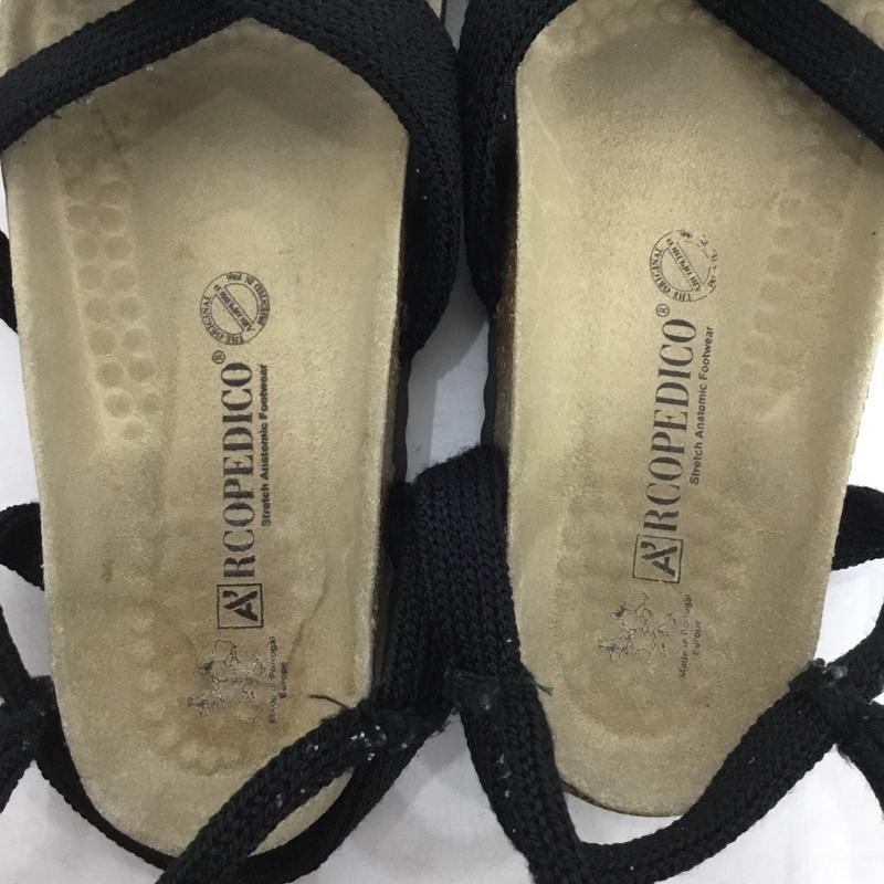 アルコペディコ ARCOPEDICO サンダル サンダル SANTANA 無地 黒 / ブラック / black レディース USED 古着 中古 10158842