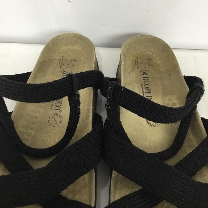 アルコペディコ ARCOPEDICO サンダル サンダル SANTANA 無地 黒 / ブラック / black レディース USED 古着 中古 10158842