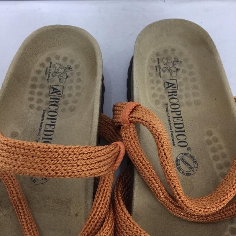 アルコペディコ ARCOPEDICO サンダル サンダル SANTANA 無地 橙 / オレンジ / orange レディース USED 古着 中古 10158843