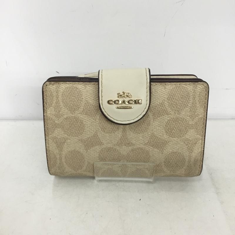 コーチ COACH 財布 二つ折り CW786 ミディアム コーナー ジップ ウォレット シグネチャー キャンバス ロゴ、文字 マルチカラー / マルチカラー / multicolor レディース USED 古着 中古 10158847