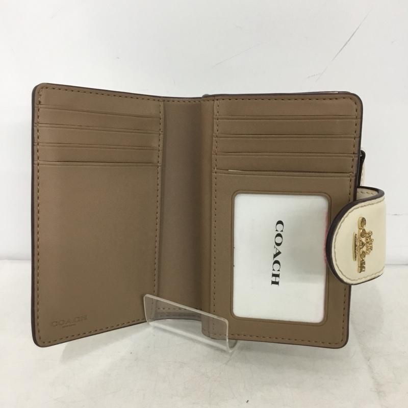 コーチ COACH 財布 二つ折り CW786 ミディアム コーナー ジップ ウォレット シグネチャー キャンバス ロゴ、文字 マルチカラー / マルチカラー / multicolor レディース USED 古着 中古 10158847