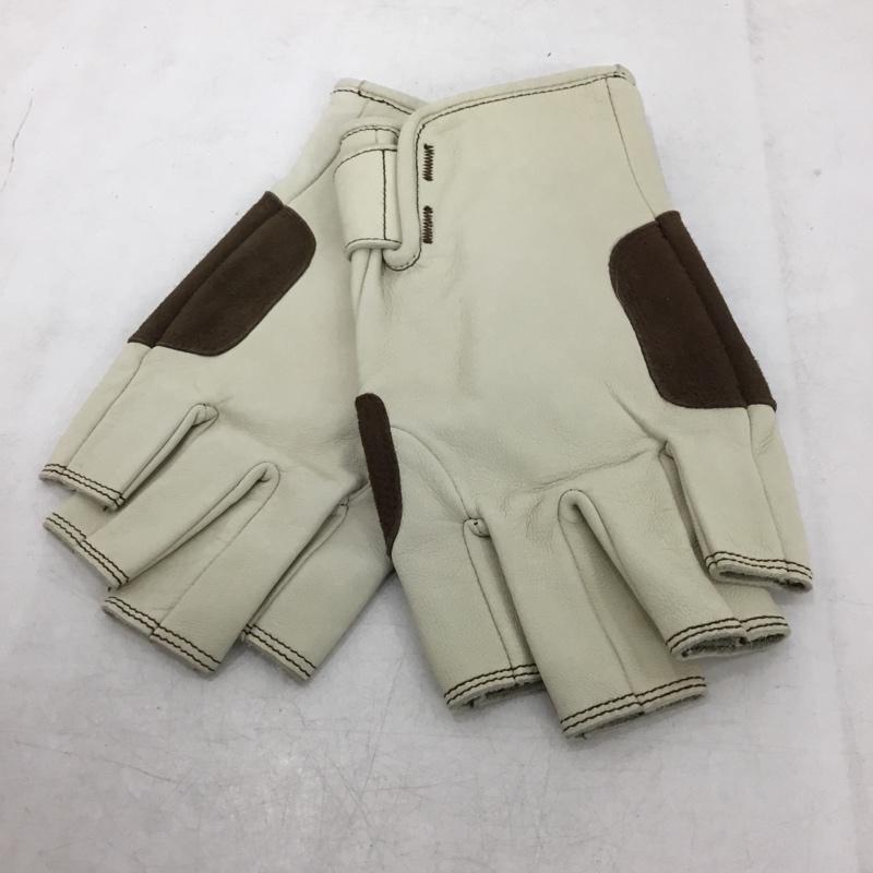 ナンバーナイン NUMBER (N)INE ファッション小物 手袋 フィンガーレスグローブ 無地 アイボリー / アイボリー / X 茶 / ブラウン / brown メンズ USED 古着 中古 10158849