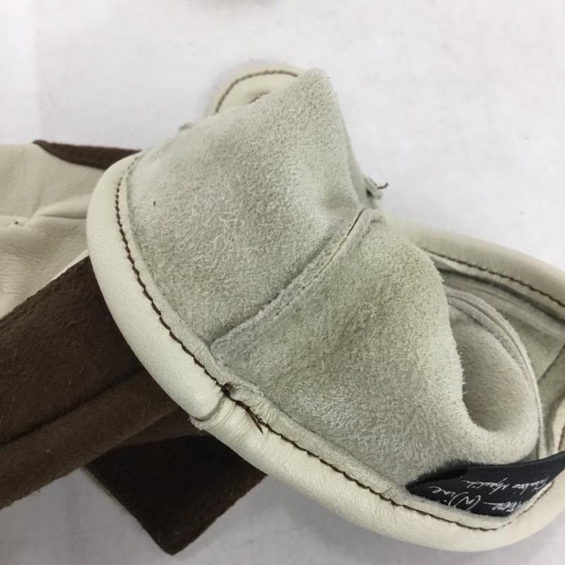 ナンバーナイン NUMBER (N)INE ファッション小物 手袋 フィンガーレスグローブ 無地 アイボリー / アイボリー / X 茶 / ブラウン / brown メンズ USED 古着 中古 10158849