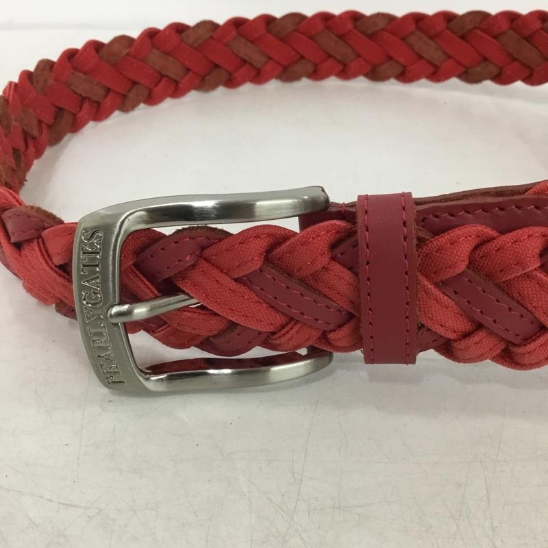 パーリーゲイツ PEARLY GATES ベルト・バックル ベルト メッシュベルト 無地 赤 / レッド / red メンズ USED 古着 中古 10158850